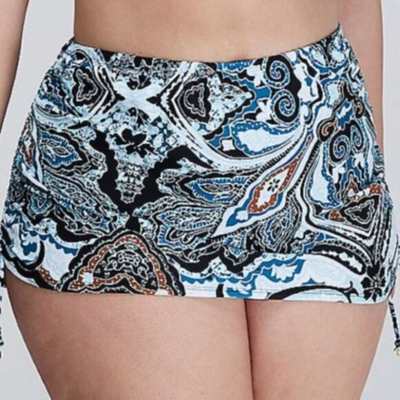 NWT LANE BRYANT Paisley SWIM BY CACIQUE. Top size 42 DD and Bottom size 18 - Picture 15 of 16